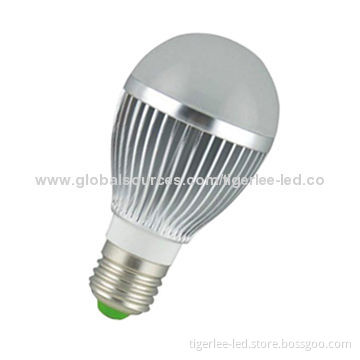 5W E27 LED bulb with Epistar chip, CRI>80, AC 85-265V, Shenzhen factory